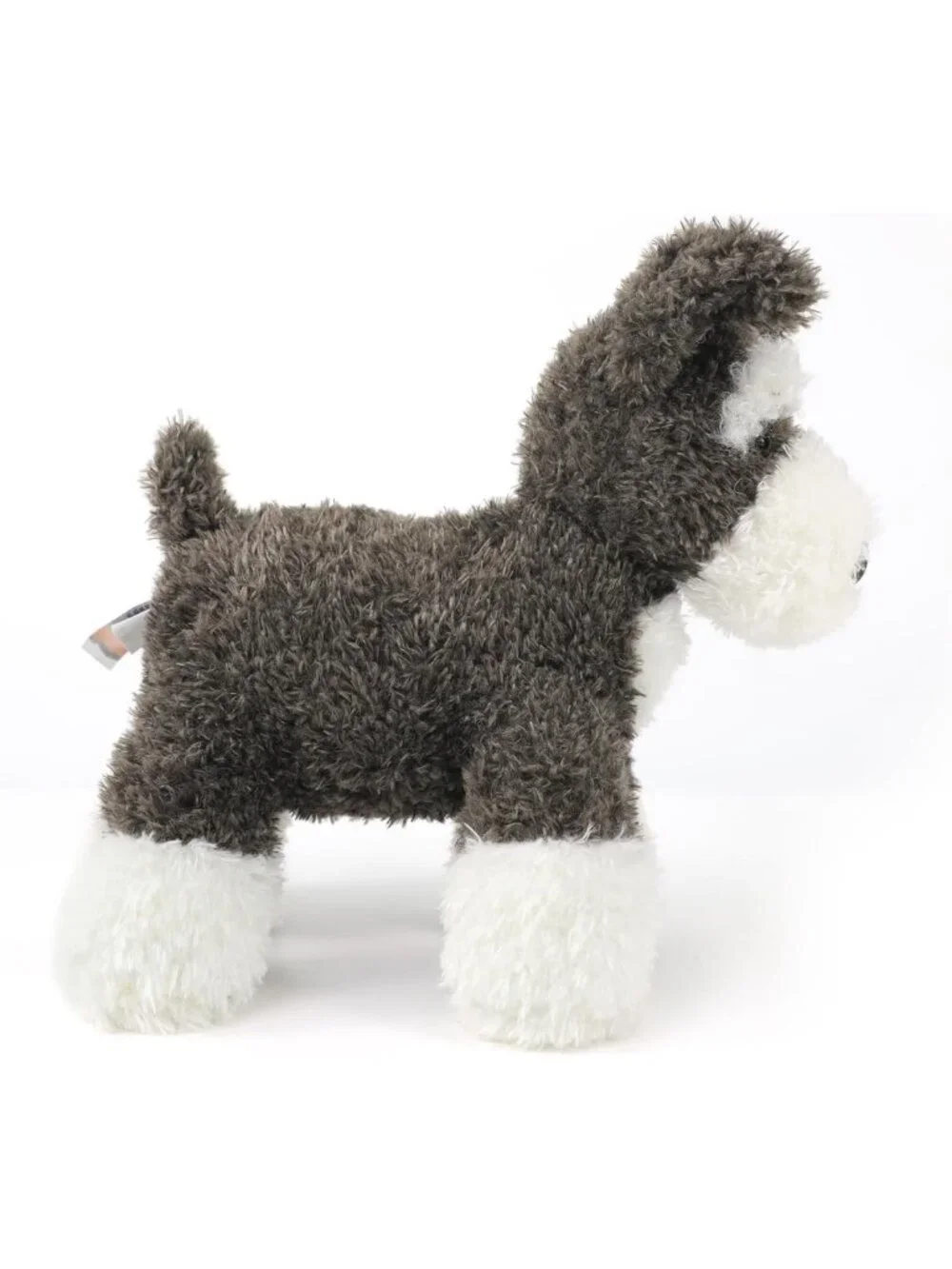 Adorable 10-Inch Soft Plush Schnauzer Dog Stuffed Animal Toy - Cuddly Gift
